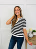 Daydream Stripes Top In Black
