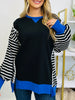 Electric Contrast Sweatshirt in Black