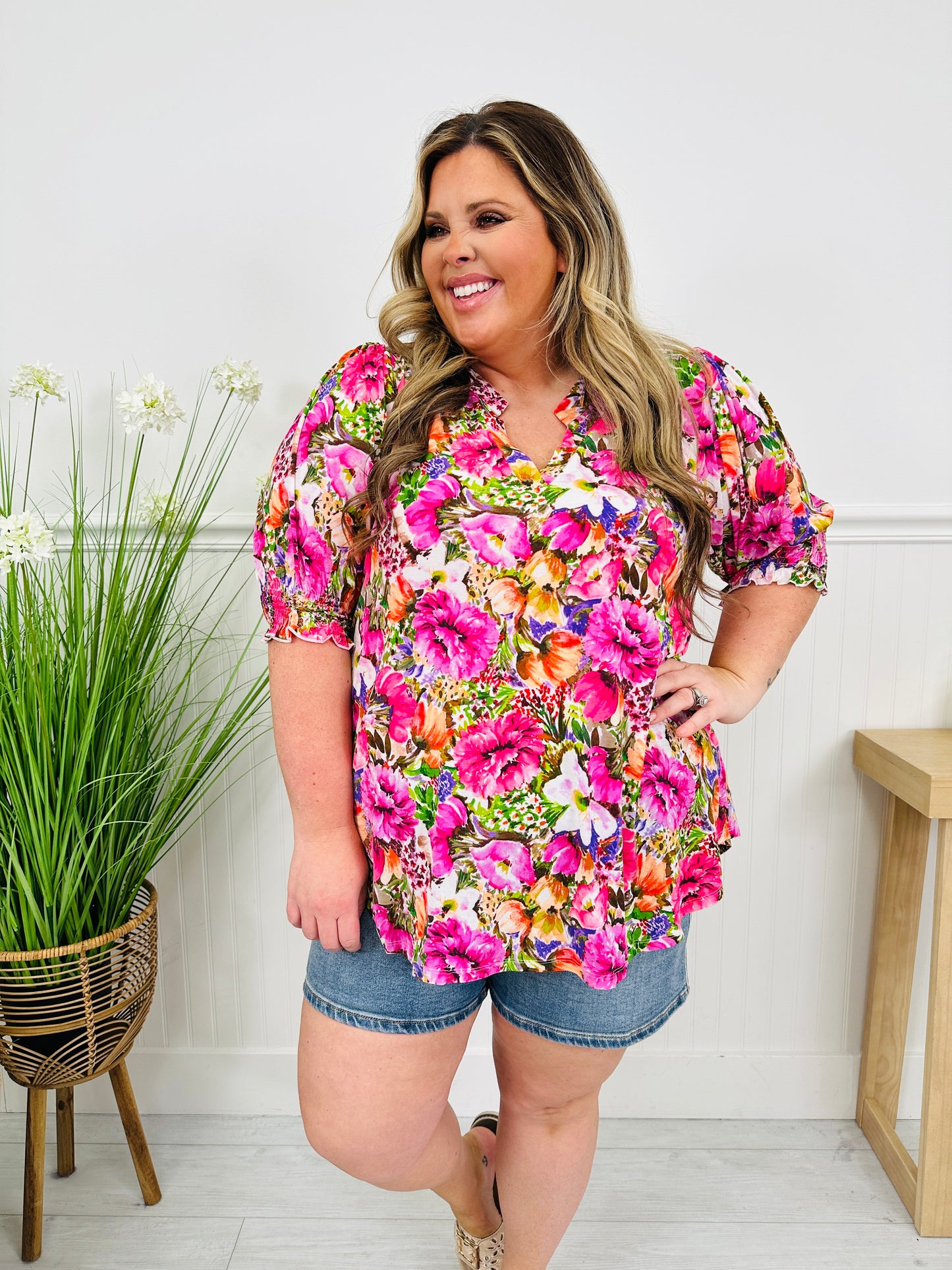 Step Into Spring Top in Hilton Head Print