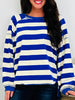 The Cove Top In Royal/Ivory