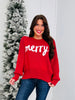 All Is Merry Sweater In Burgundy