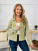 Caught You Looking Jacket in Cactus Green