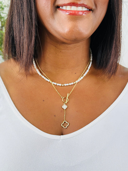 Pave Of Fortune Necklace