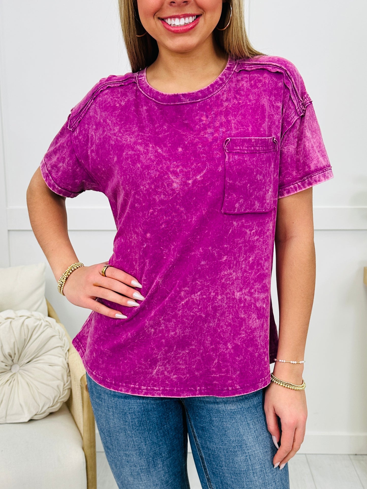 DOORBUSTER! Faded Comfort Top- Multiple Colors!