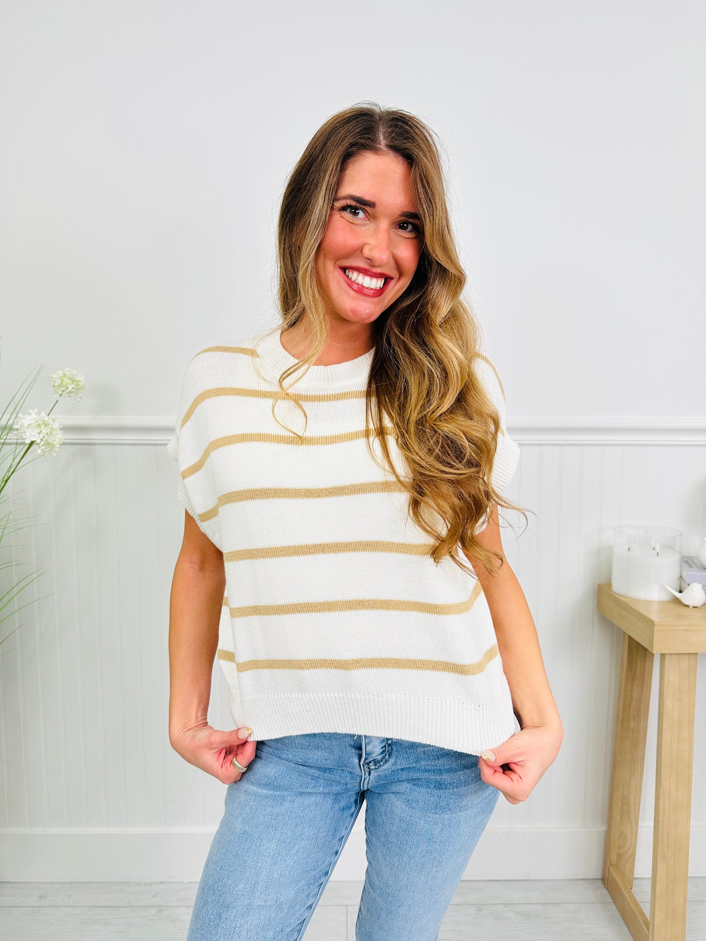 Soft Frame Top In Taupe