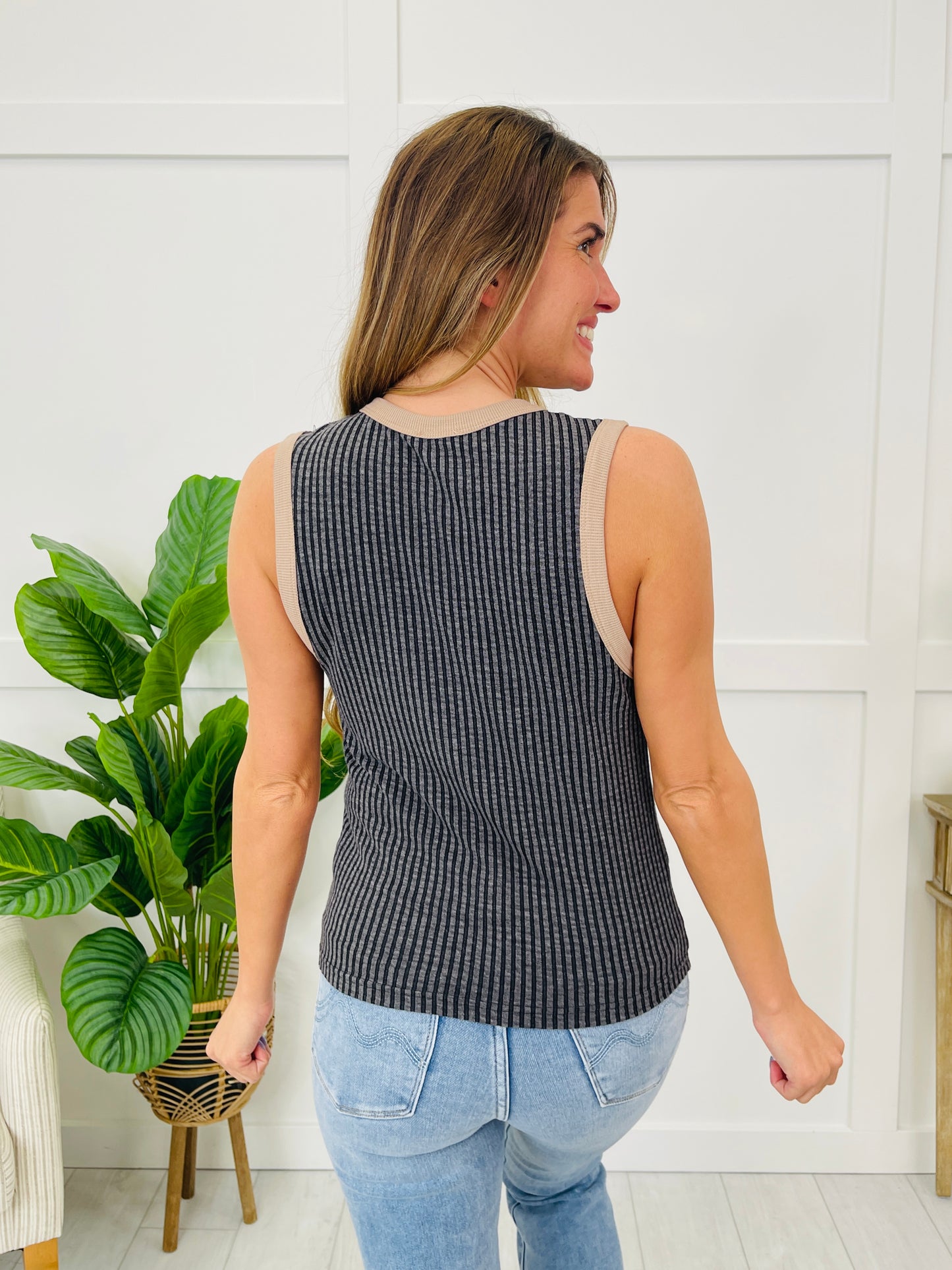 Sideline Style Tank Top In Black