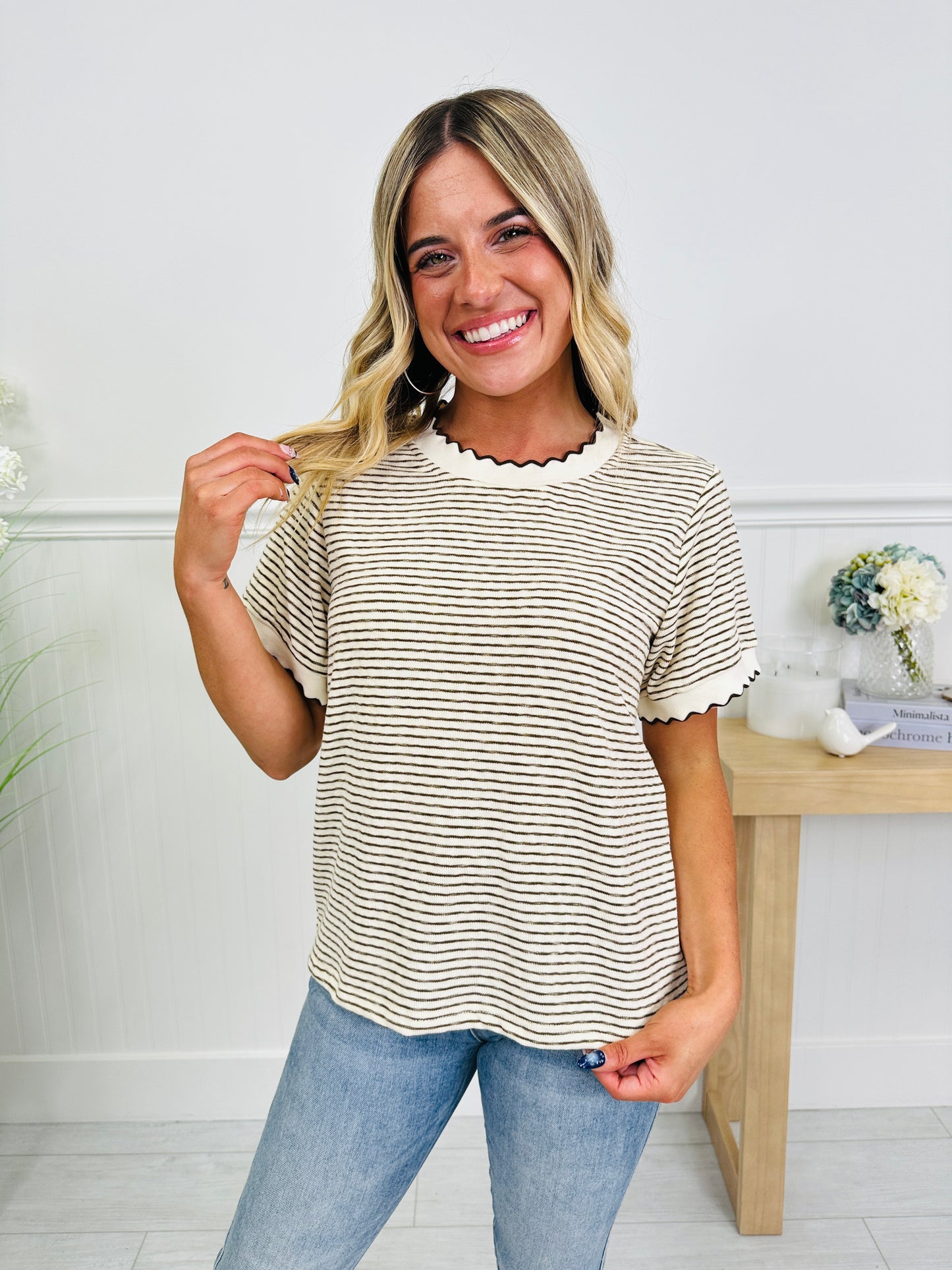 Scalloped & Sweet Top In Multiple Colors