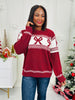Decked And Delighted Sweater in Red