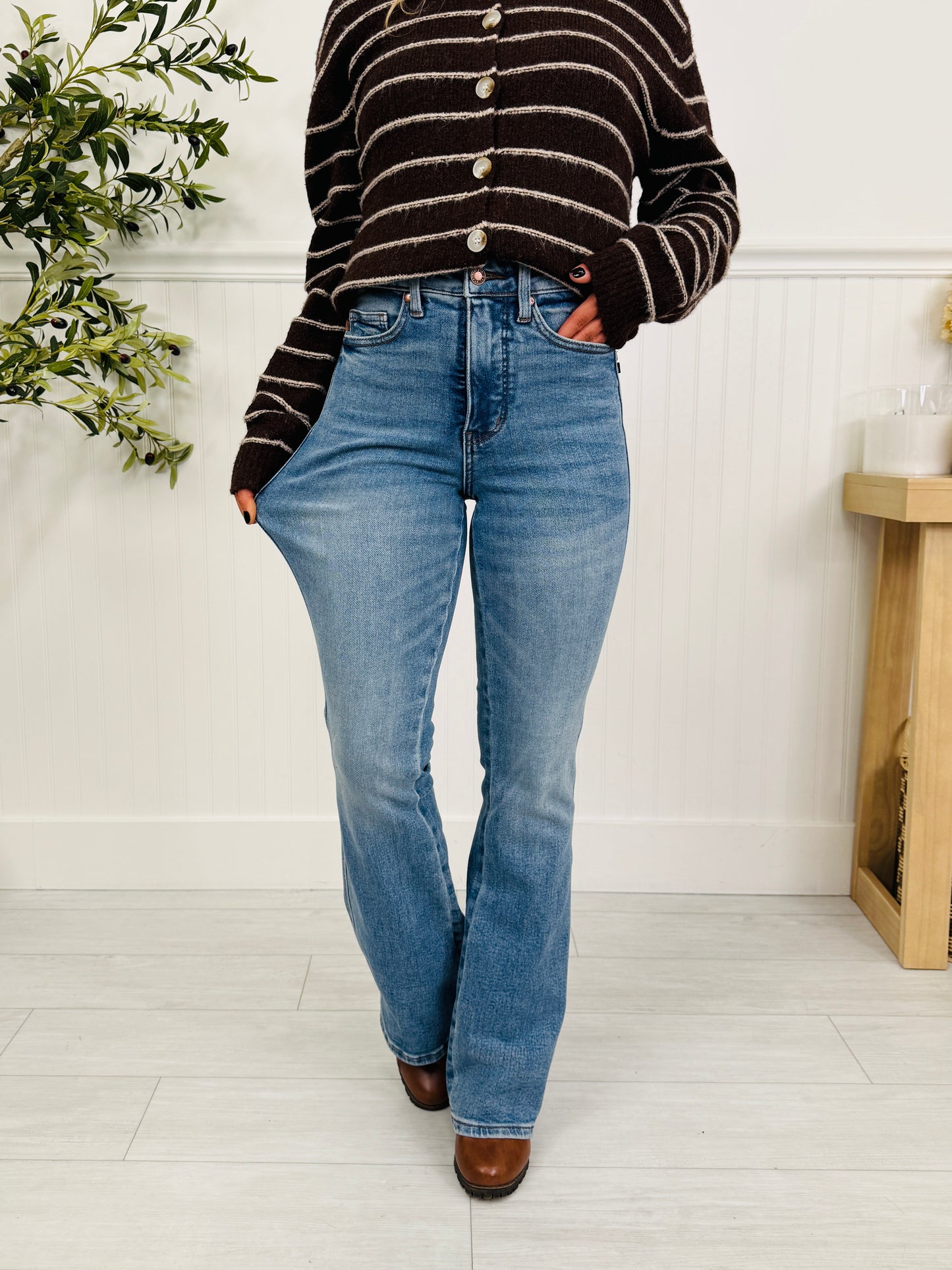 Judy Blue Easy Going Tummy Control Bootcut Jeans In Multiple Inseams