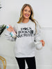 Dogs Books & Coffee Graphic Crewneck Sweatshirt