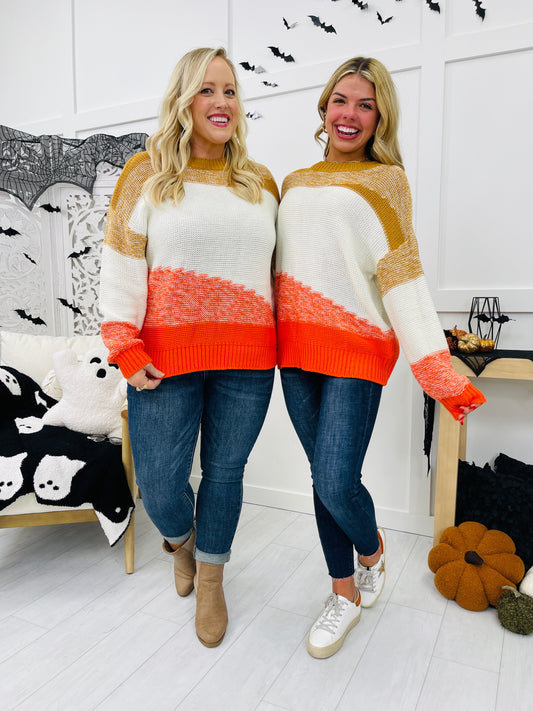 REG/CURVY Candy Corn Crush Sweater