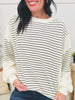 Sleek Stitching Sweater in Ivory