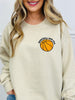 Basketball Mom Era Graphic Crewneck Sweatshirt