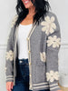 Daisy Chain Cardigan In Pebble