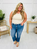 Step It Up Mica Straight Leg Step Hem Jeans
