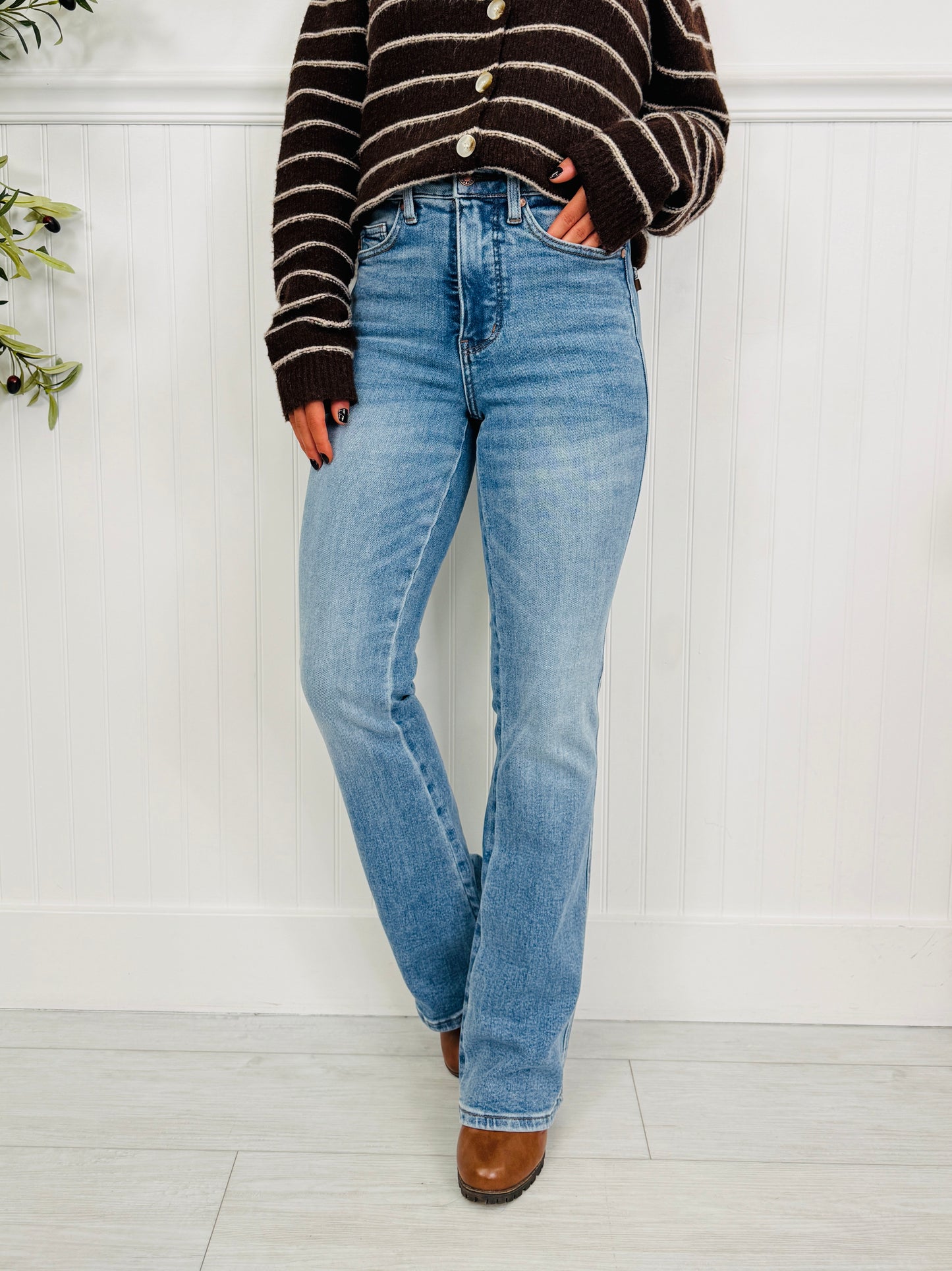 Judy Blue Easy Going Tummy Control Bootcut Jeans In Multiple Inseams