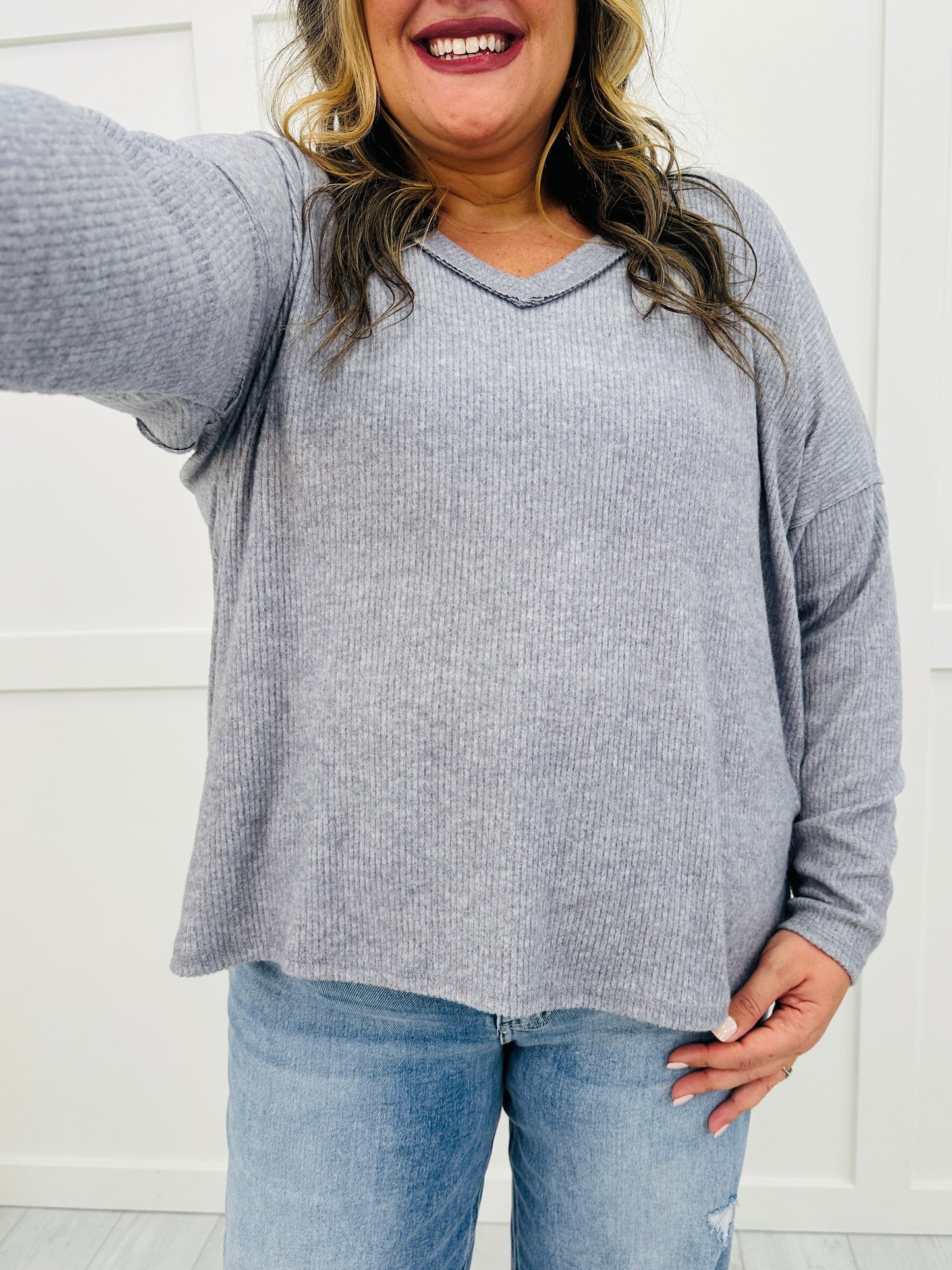 DOORBUSTER! REG/CURVY All Day Ease Top- Multiple Colors!