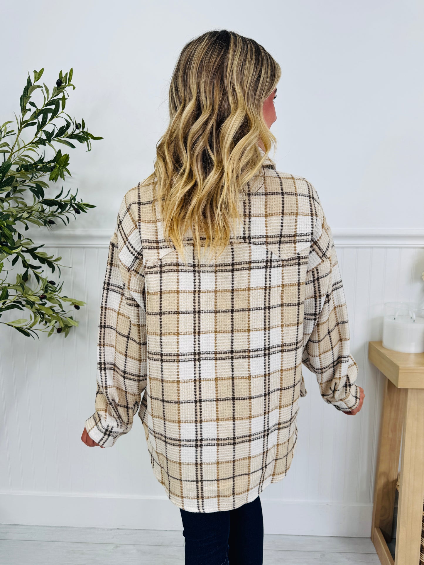 Fireside Favorite Shacket In Cream