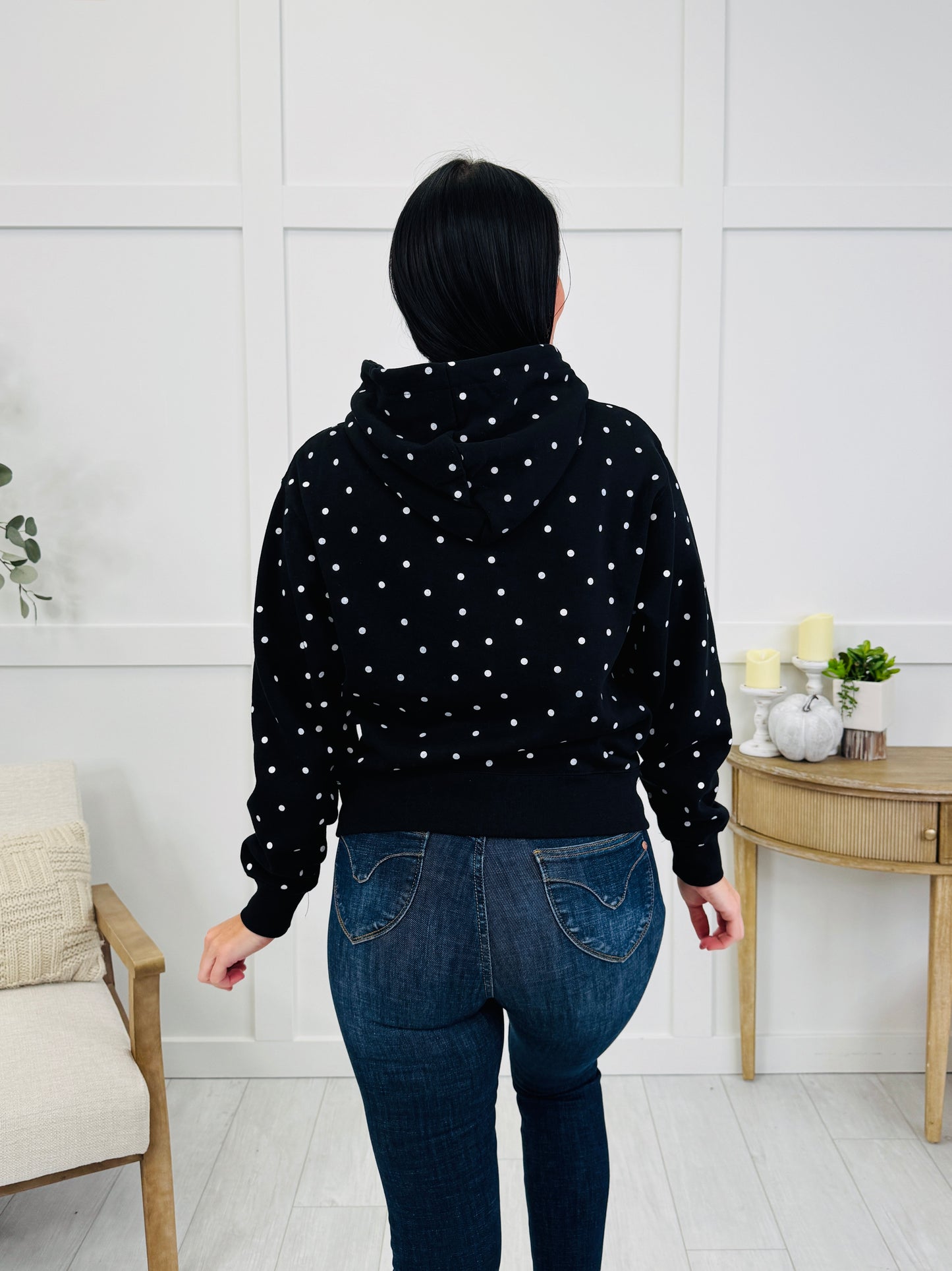On The Dot Hoodie In Black