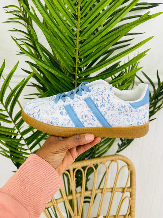 Petal Stomp Sneakers in Blue