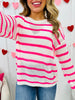 Smitten In Stripes Sweater