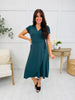 Enchanted Evening Dress In Hunter Green