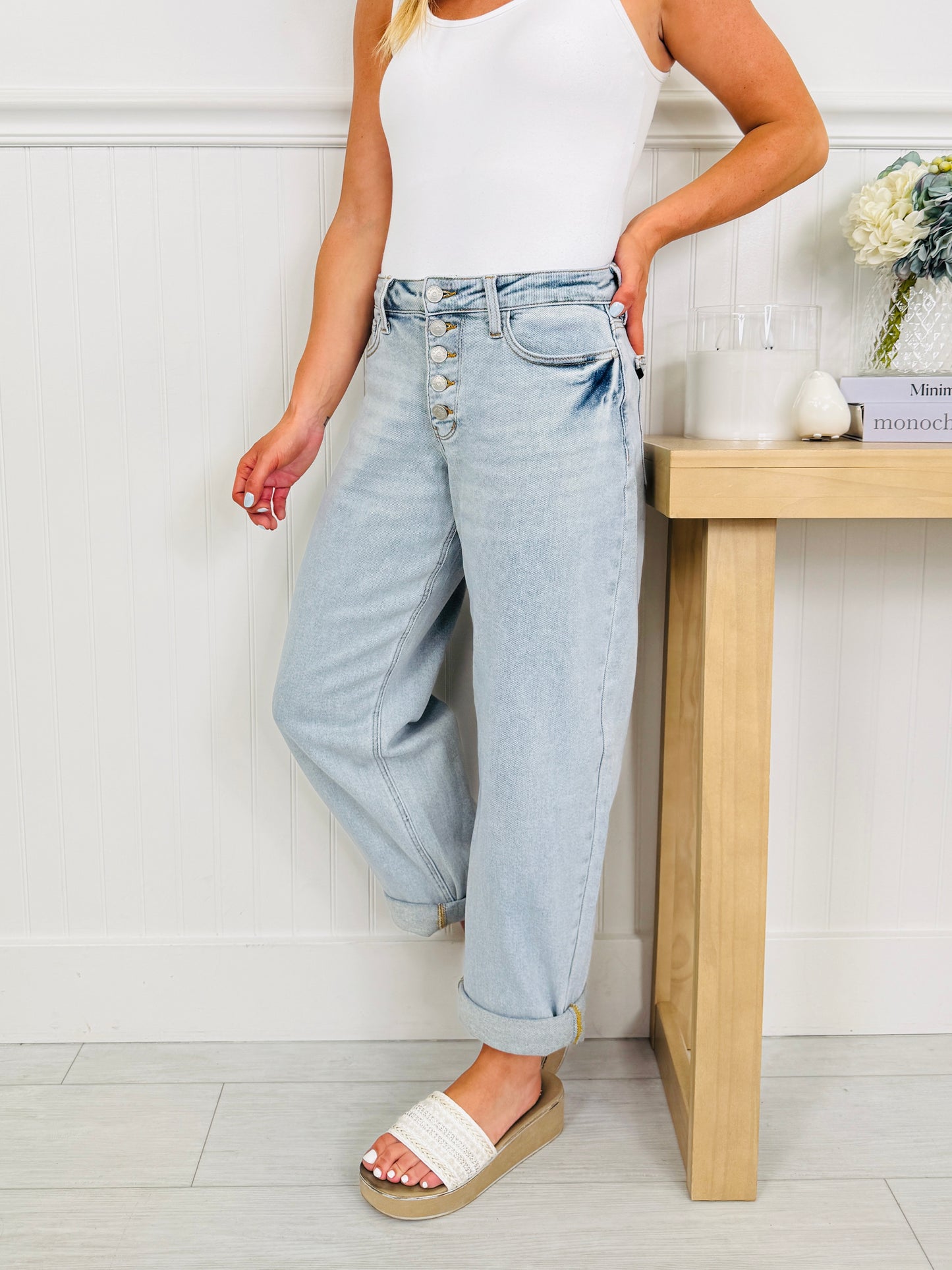 Judy Blue Everyday Style Slim Barrel Jeans