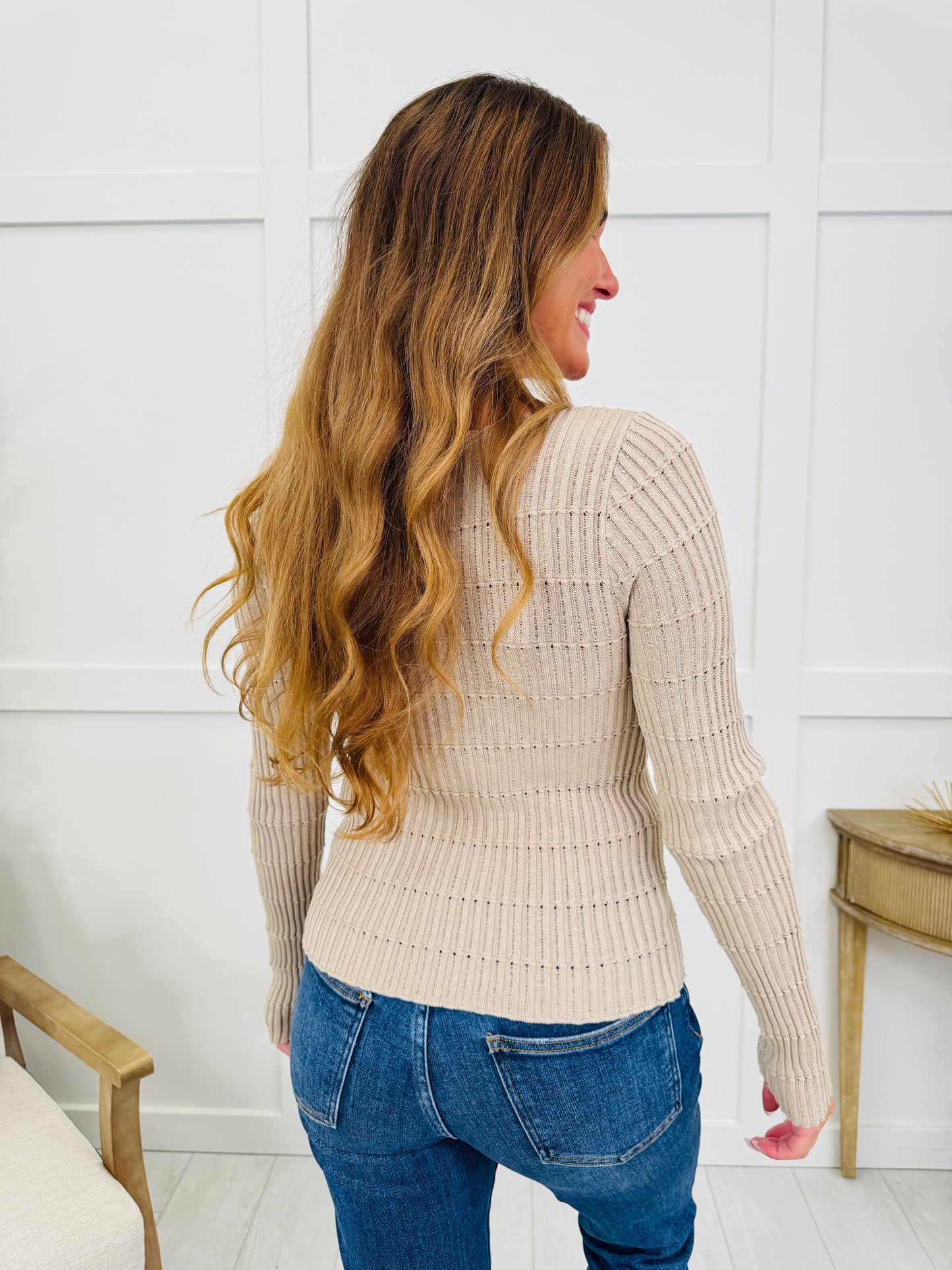 Timeless Beauty Top In Ecru