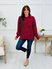 Casual Company Sweater In Burgundy