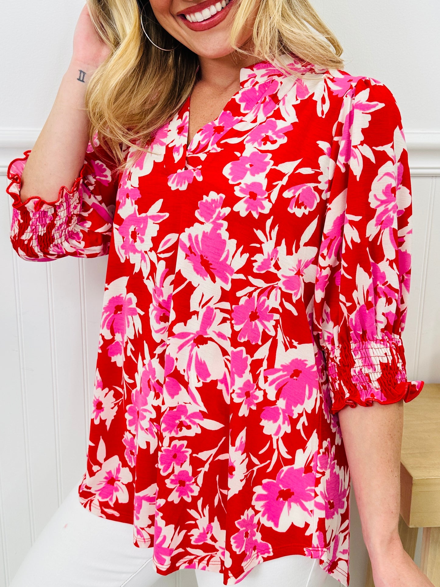 Step Into Spring Top in Kiawah Print