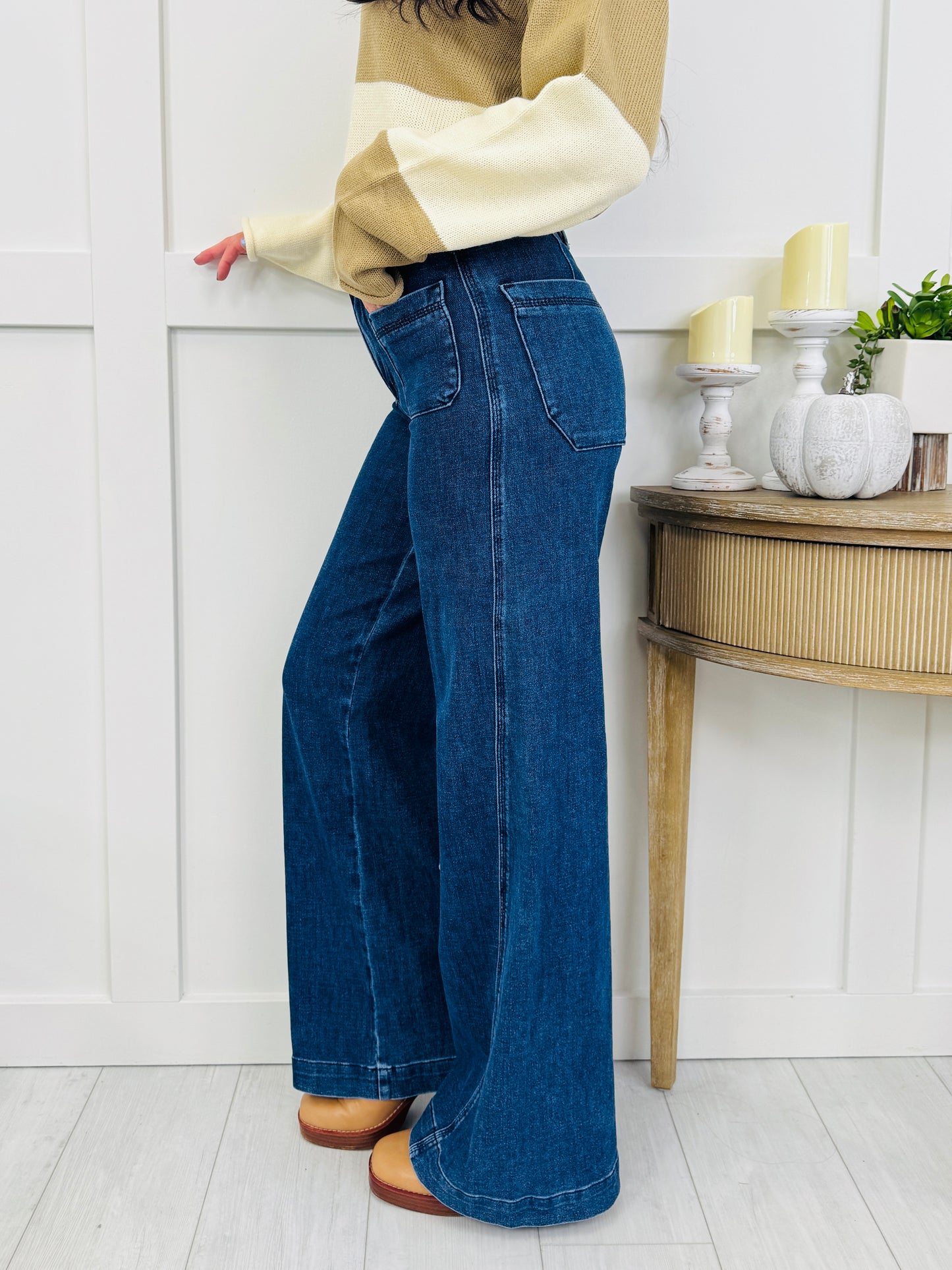 Judy Blue Effortless Elevation Retro Wide Leg Jeans