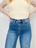 Go Into Detail Tummy Control Wide Leg Jeans