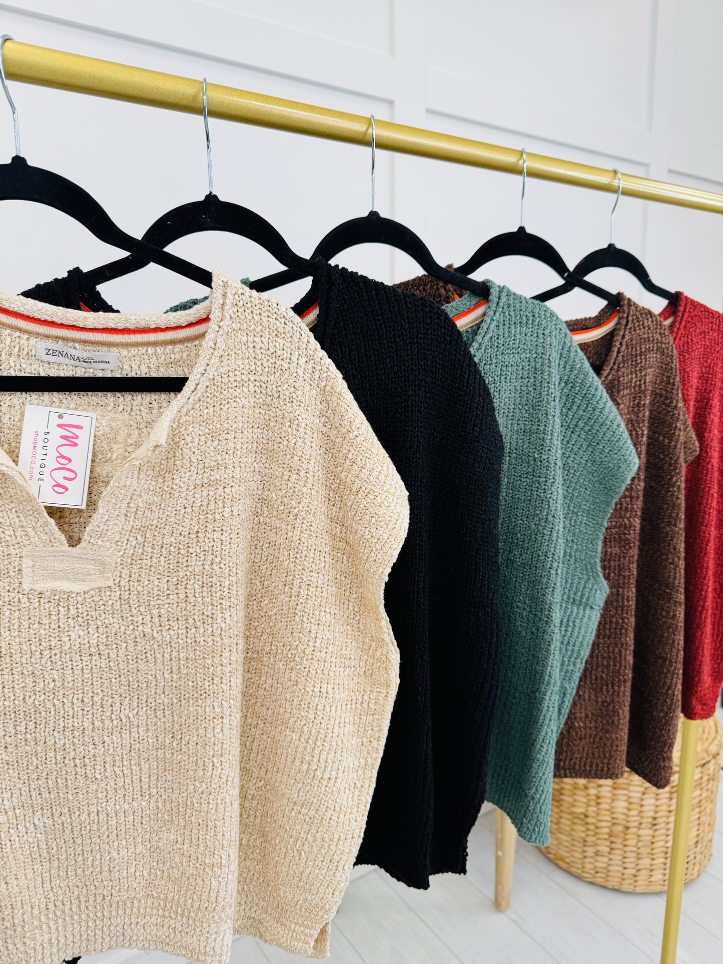 The Effortless Knit Top In Multiple Colors