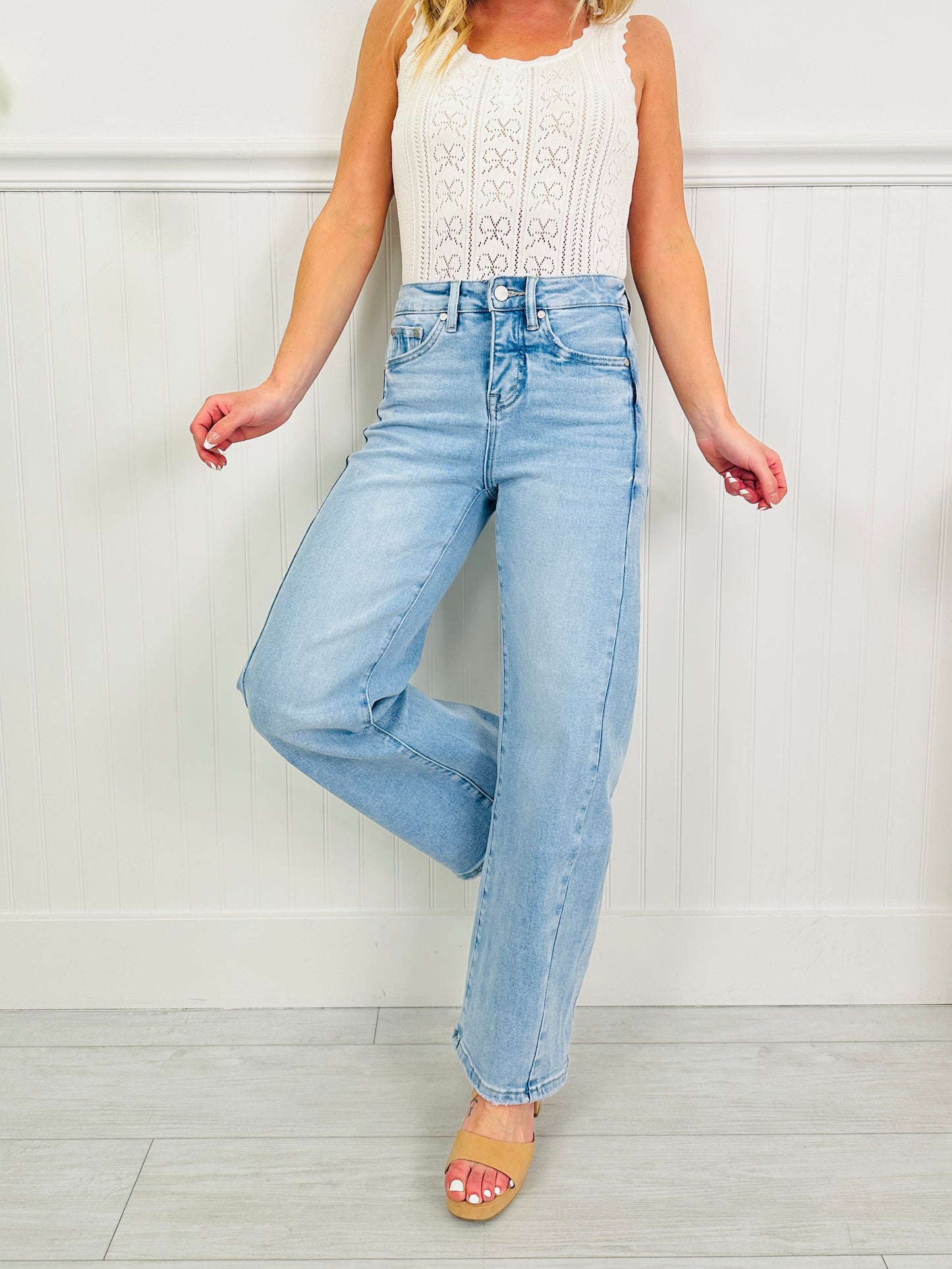 Be Bold Slim Barrel Tummy Control Jeans