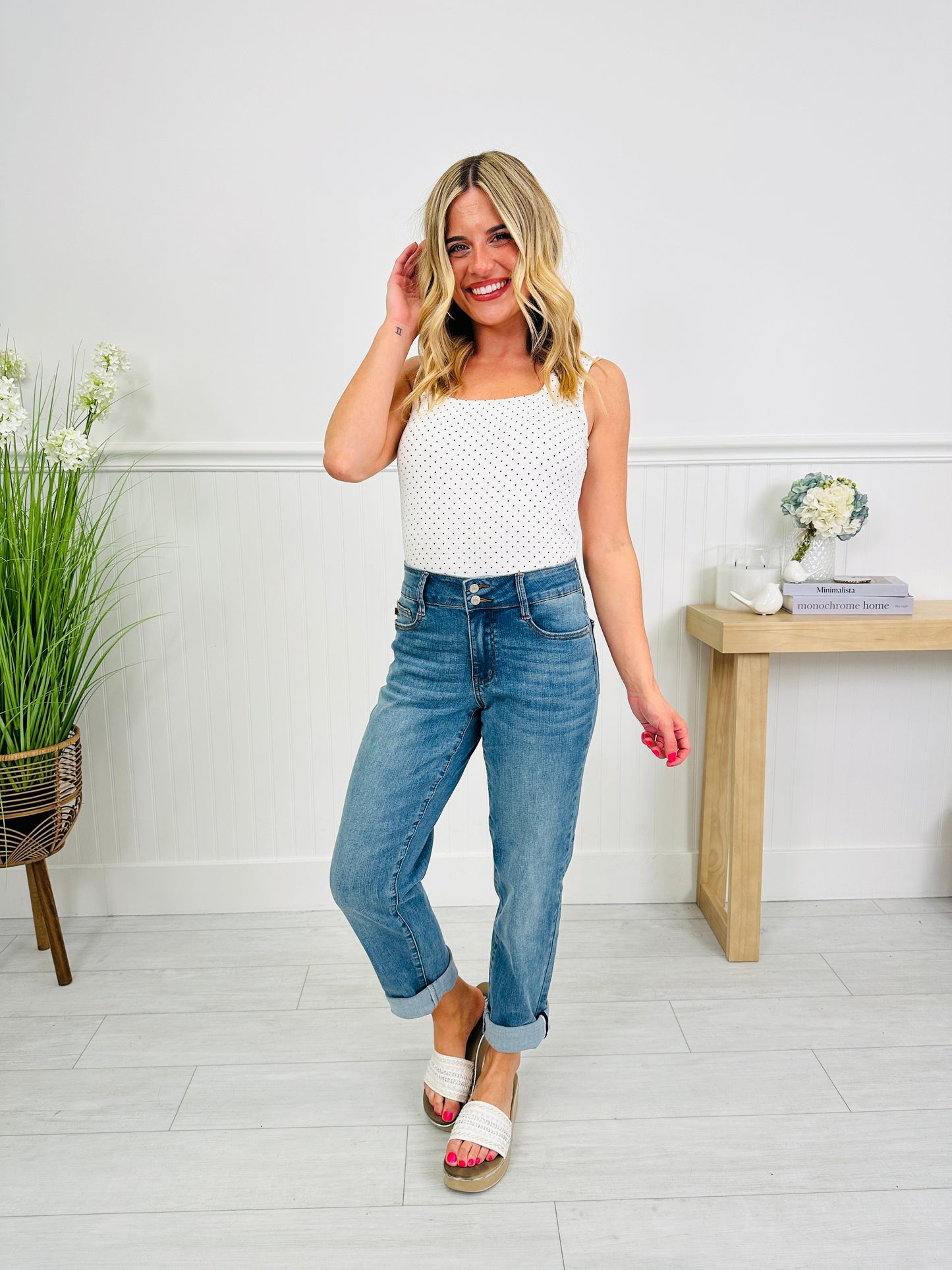 Judy Blue Boyfriend Upgrade Cooling Boyfriend Jeans
