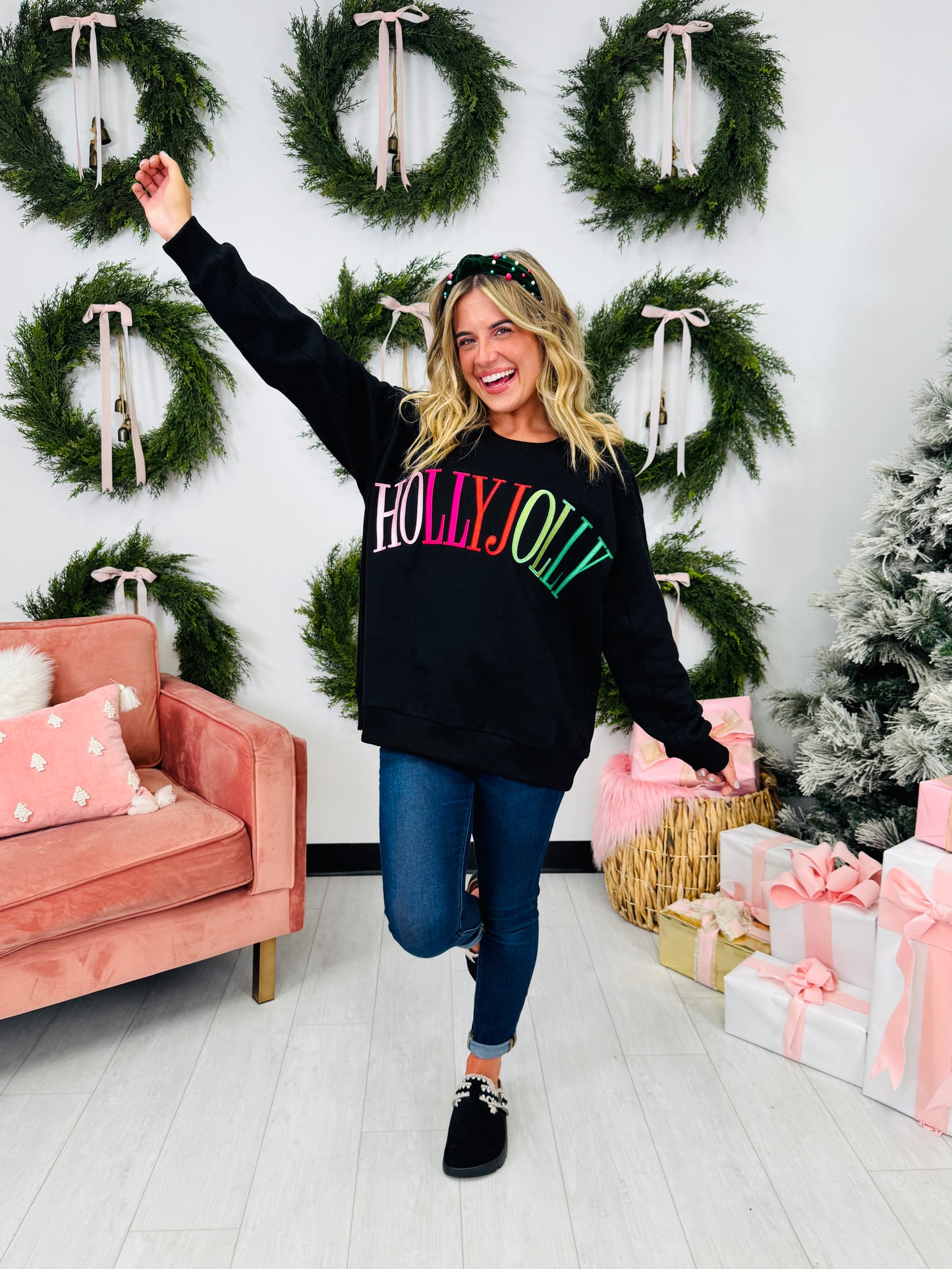 Holly Jolly Mood Crewneck