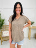 Cosmic Spots Top in Khaki