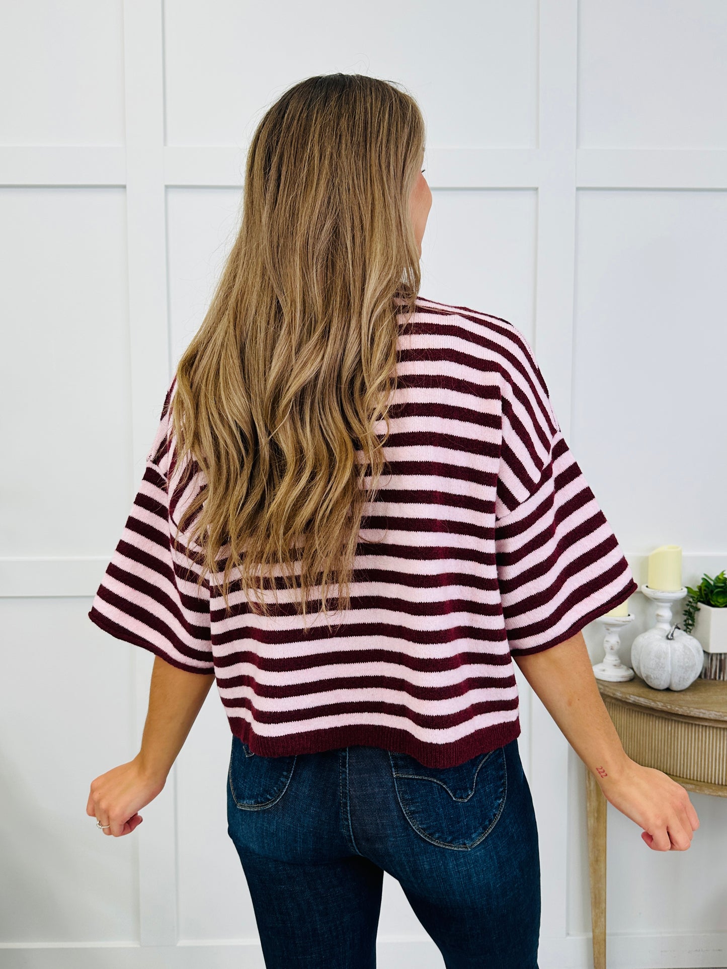 Softly Spoken Top In Burgundy
