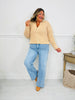 Fall Into Your Cart Tummy Control Wide Leg Jeans