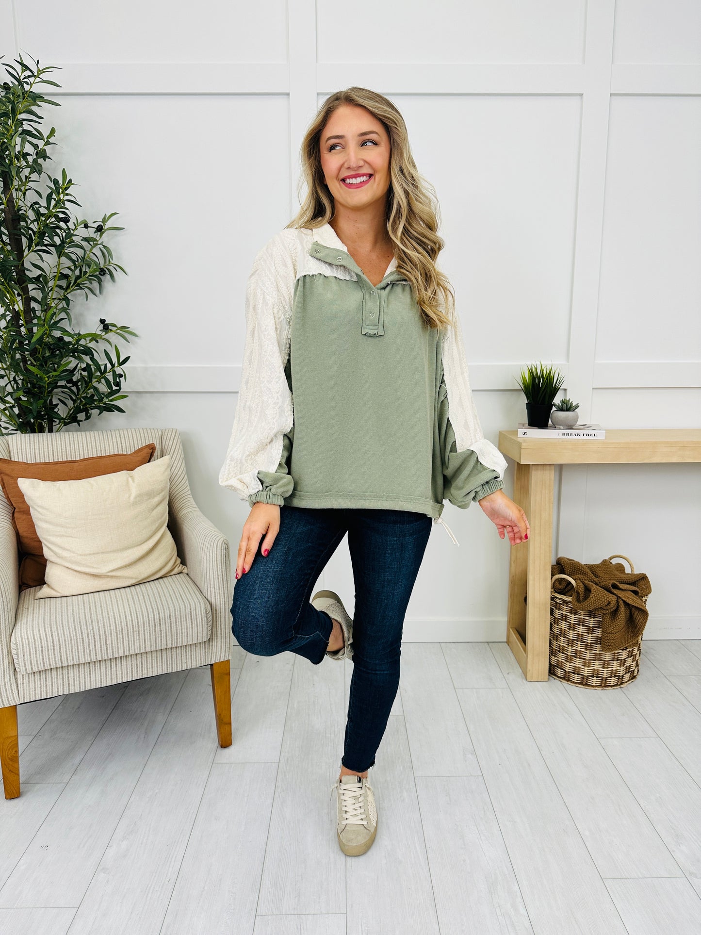 Thread Of A Memory Pullover in Sage