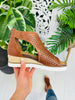 The Walk To Success Sandals In Cognac