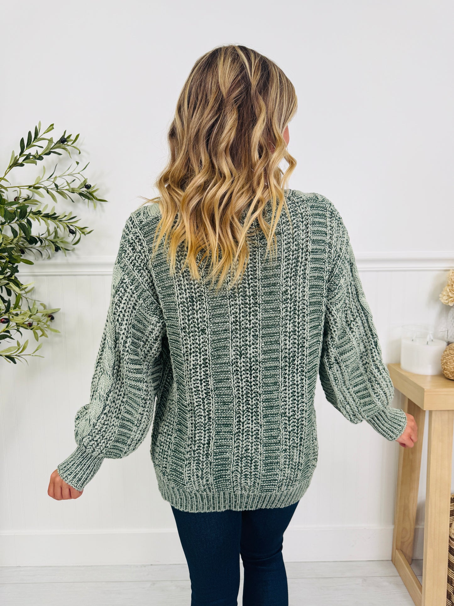 Comfort Calling Cardigan In Olive