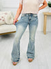 Judy Blue Major Crush Tinted Flare Jeans in Reg/Curvy