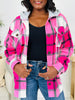 DOORBUSTER! Cabin Whisper Shacket in Hot Pink