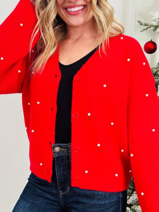 Pretty in Pearls Cardigan in Multiple Colors