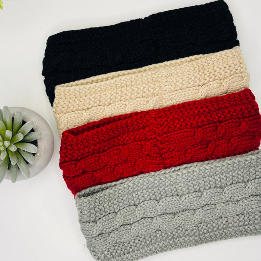 Sherpa Lined Headband- Multiple Colors!