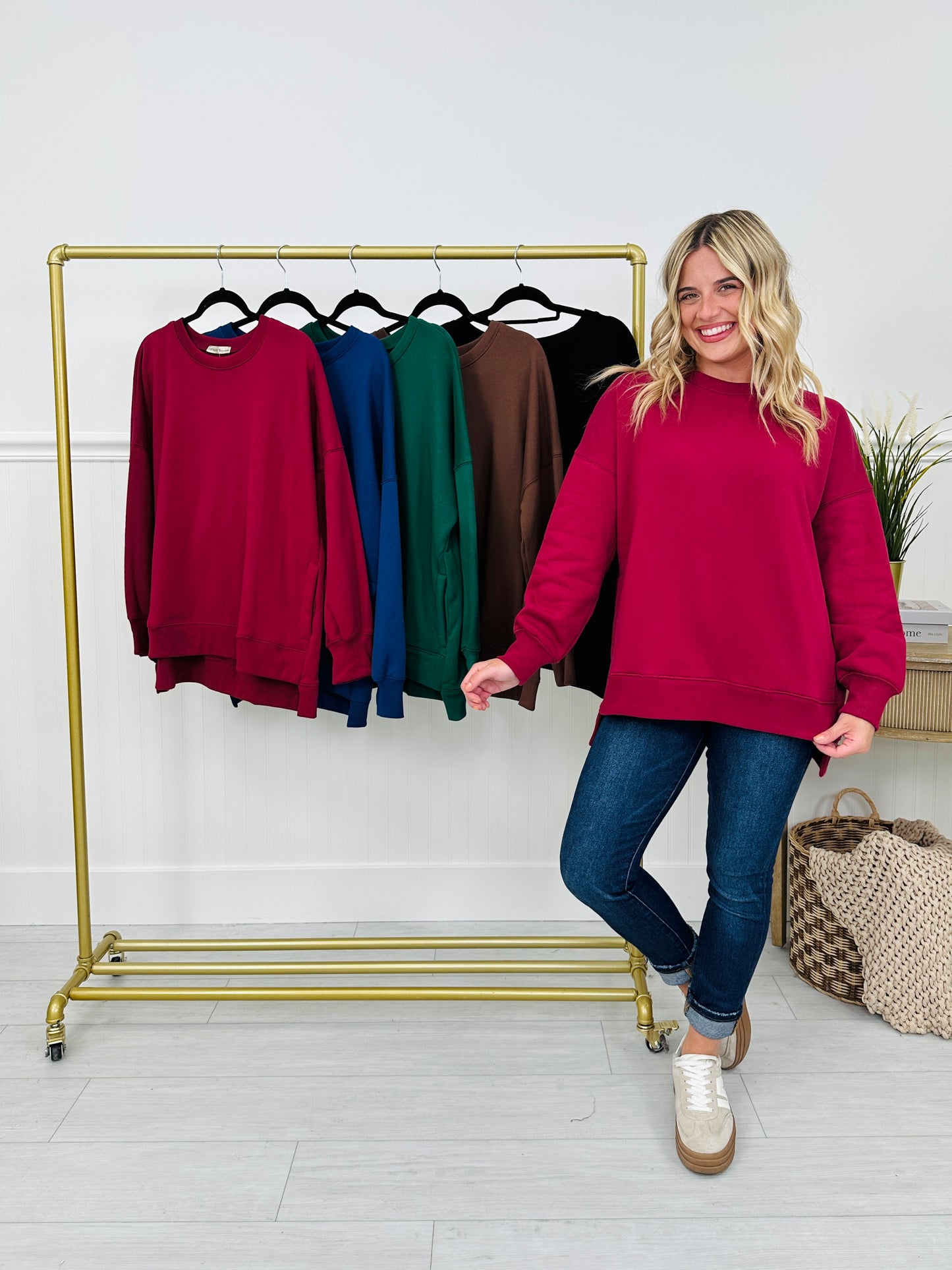 Cozy Intentions Pullover- Multiple Colors!