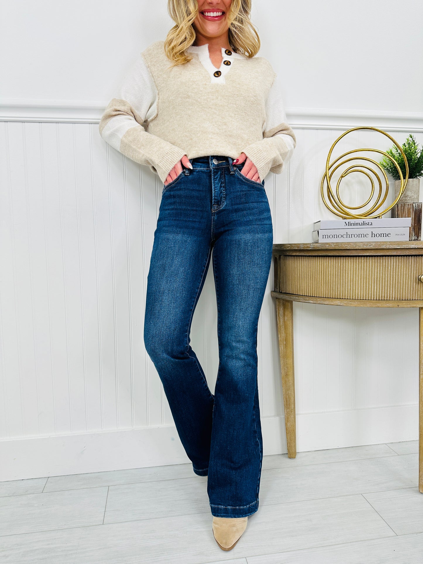Feeling Good Tummy Control Bootcut Jeans