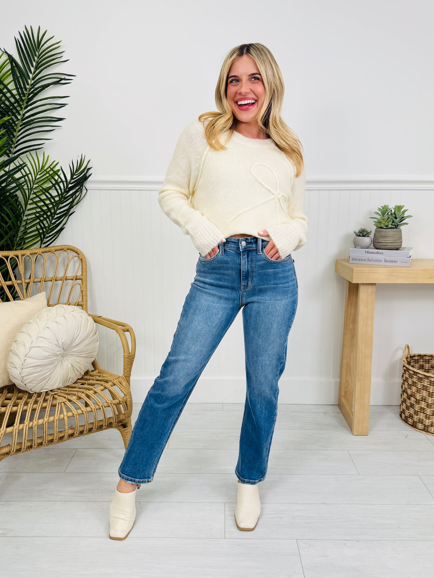 Judy Blue Confidently Classic Ankle Straight Jeans