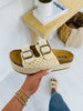 Sunlit Stroll Sandals In Natural